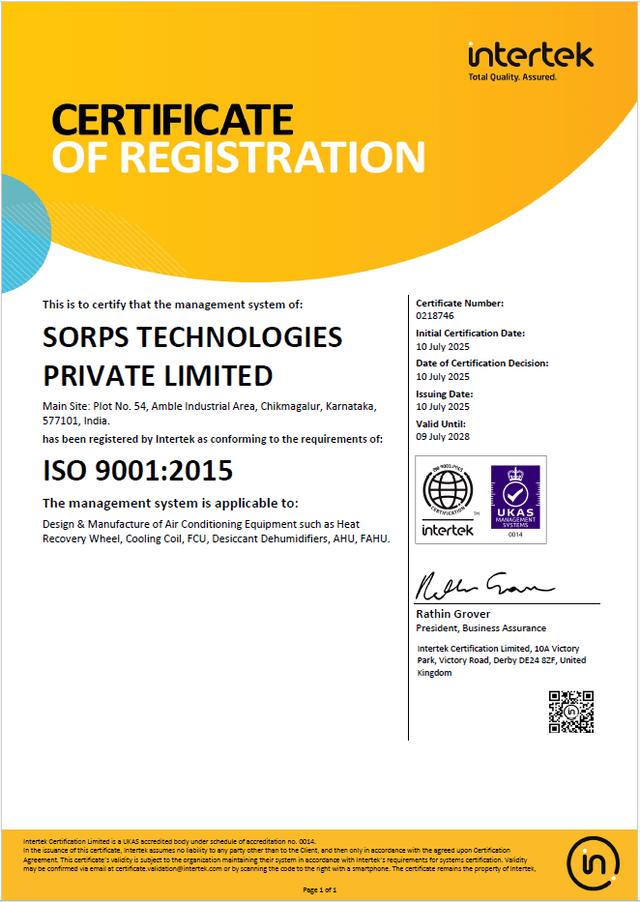 ISO 9001:2015 Certificate